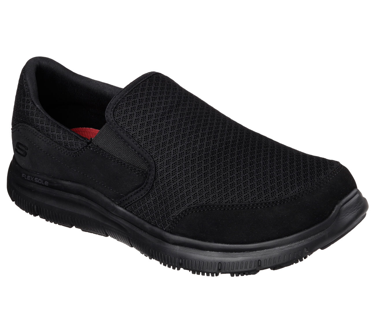 Skechers 77048BLK Men's Slip Resistant Slip-on Sneaker | Product ...