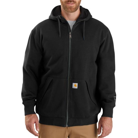 Carhartt 104078 Black Rain Defender Loose Fit Mid Weight Thermal Lined ...