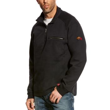 Ariat 10023985 Flame Resistant 1/4 Zip Sweatshirt - Black