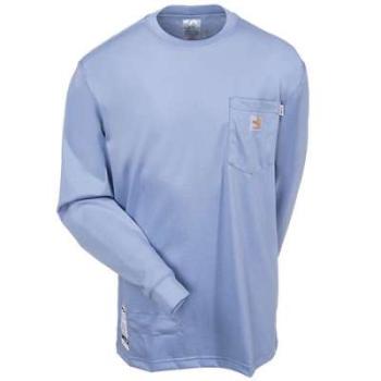 Carhartt 100235-465 Flame Resistant Long-Sleeve Shirt - Medium Blue