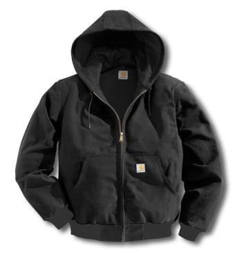 Carhartt J131BLK Duck Active Jac - Thermal Lined