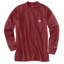 Carhartt 100235-DBD Long Sleeve FR Shirt Dark Red 