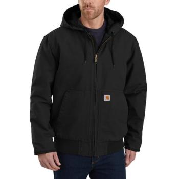 Carhartt 104050 Black Active Jac - Quilted Flannel Lined