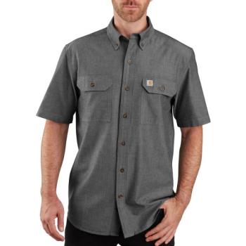 Carhartt 104369 Loose Fit Mid Weight Black Chambray Short-Sleeve Shirt
