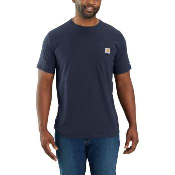 Carhartt 104616 Force Relaxed Fit Navy Midweight Short Sleeve Pocket T-Shirt